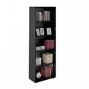 Ver imagem 4 de Conjunto 2 Peças com 1 Escrivaninha Gamer e 1 Estante para Livros 5 Prateleiras Preto Vermelho