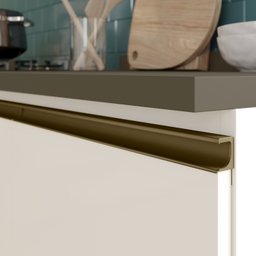 Cozinha Compacta 5 Peças com Aéreo de Vidro Reflecta 100% Mdf - 6