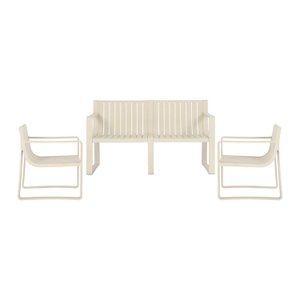 Conjunto Para Jardim com um Sofá e Duas Poltronas Verte Eco