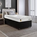 Ver imagem 5 de Cama Box Baú Solteiro Preto + Colchão Life D33 Pillow Top 61x88x188cm Branco - e-Shop Casa