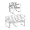 Conjunto Para Jardim com um Sofá e Duas Poltronas Verte Eco - 2