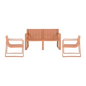 Conjunto Para Jardim com um Sofá e Duas Poltronas Verte Eco