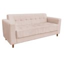 Ver imagem 3 de Sofá 3 Lugares Arezzo Suede Bege