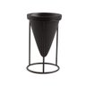 CACHEPOT EM CIMENTO PRETO C/SUP P 11538 18X11CM - 1
