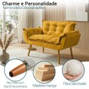 Ver imagem 2 de Namoradeira Decorativa Confortável Para Sala Recepção Consultório  Manicure Alice Suede
