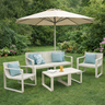 Conjunto Para Jardim com um Sofá, Duas Poltronas e Duas Mesas de Centro Verte Eco - 5