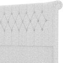 Ver imagem 6 de Cabeceira Cama Box Queen 160cm Estofada Meora P05 Linho Cinza Claro - Lyam Decor