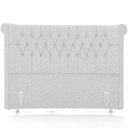Ver imagem 3 de Cabeceira Cama Box Queen 160cm Estofada Meora P05 Linho Cinza Claro - Lyam Decor