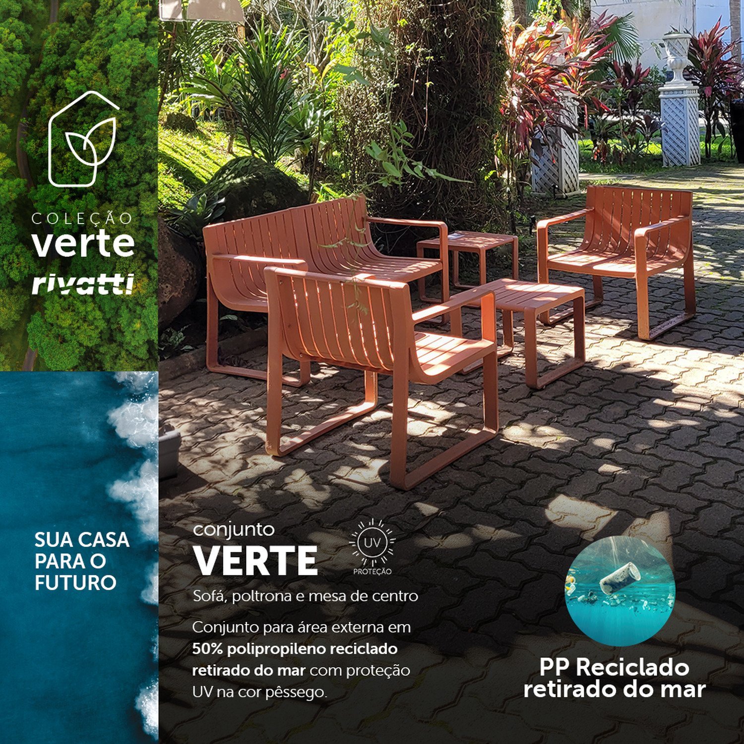 Conjunto de Móveis para Jardim 5 Peças Verte Eco - 2