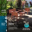 Ver imagem 3 de Conjunto Para Jardim com um Sofá, Duas Poltronas e Duas Mesas de Centro Verte Eco