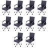 Kit 10 Cadeiras Escritório Diretor com Rodízio Esteirinha Florença 3322 - 1