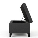 Ver imagem 5 de Recamier Bau Julia 1,60m Suede Grafite - Inova Decor
