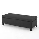 Ver imagem 1 de Recamier Bau Julia 1,60m Suede Grafite - Inova Decor