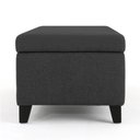 Ver imagem 4 de Recamier Bau Julia 1,60m Suede Grafite - Inova Decor