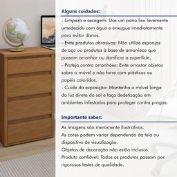 Escrivaninha 5 Gavetas 100% MDF Berlim Yescasa - 12