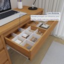 Ver imagem 4 de Escrivaninha Berlim 5 Gavetas 100% MDF 136cm Yescasa