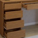 Ver imagem 6 de Escrivaninha Berlim 5 Gavetas 100% MDF 136cm Yescasa