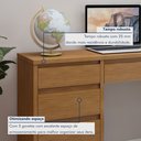 Ver mais imagens de Escrivaninha 5 Gavetas 100% MDF Berlim Yescasa