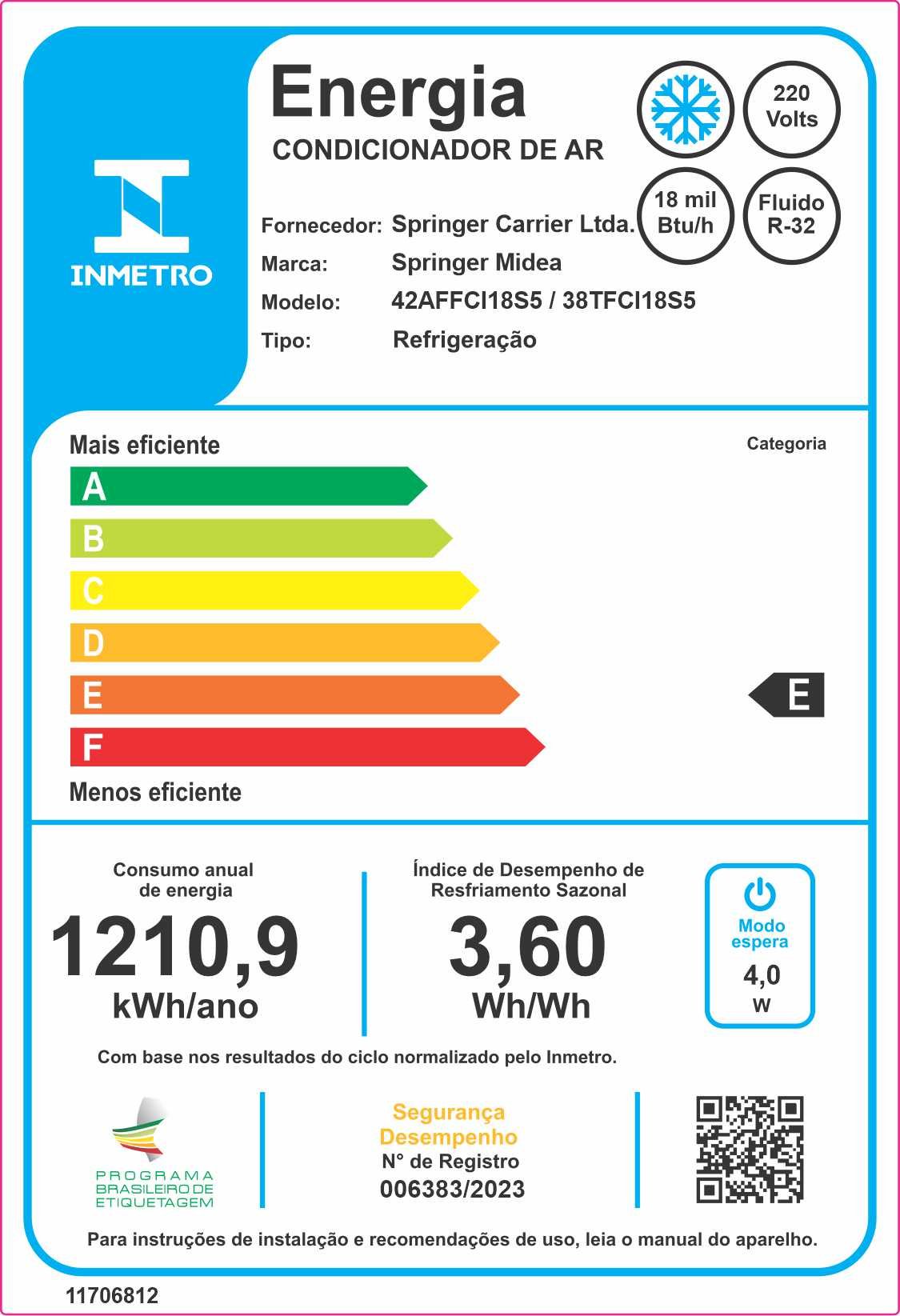 Ar Condicionado Split 18.000 Airvolution Btu Frio Midea 42affci18s5.38tfci18s5 - 220v Springer Midea - 8
