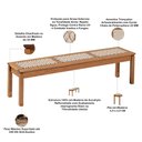 Ver imagem 7 de Mesa de Jantar Trammare C07 6 Lugares com 2 Bancos e 2 Cadeiras Corda Náutica Areia Lyam Decor