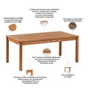 Ver imagem 5 de Mesa de Jantar Trammare C07 6 Lugares com 2 Bancos e 2 Cadeiras Corda Náutica Areia Lyam Decor