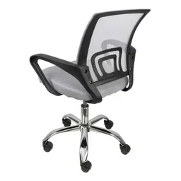 Cadeira Escritório Giratória Office Arco Estofado Mesh Cinza - 1