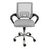 Cadeira Escritório Giratória Office Arco Estofado Mesh Cinza - 3