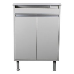 Tanque de Lavanderia com Gabinete 100% Mdf + Sifão + Válvula Cor:branco - 4