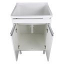 Ver imagem 5 de Tanque de Lavanderia com Gabinete 100% Mdf + Sifão + Válvula Cor:branco