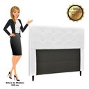 Ver imagem 3 de Cabeceira Luna para Cama Box Queen 160 Cm Corino Branco