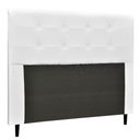 Ver imagem 1 de Cabeceira Luna para Cama Box Queen 160 Cm Corino Branco
