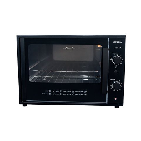 Forno Elétrico de Bancada Nardelli TOP 60 Black 60 Litros Preto 220V