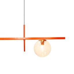 Pendente Haven na Cor Cobre com Globos Cor Âmbar para 3 Lâmpadas G9 de Led - 3