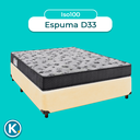 Ver imagem 4 de Cama + Box Bege e Colchão D33 Casal - Iso100 Ortobom