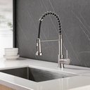 Ver imagem 5 de Torneira Cozinha Gourmet Misturador Duplo Jato Mesa Preta Me17b Doan