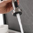 Ver imagem 4 de Torneira Cozinha Gourmet Misturador Duplo Jato Mesa Preta Me17b Doan