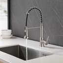 Ver imagem 2 de Torneira Cozinha Gourmet Misturador Duplo Jato Mesa Preta Me17b Doan