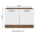 Ver imagem 3 de Balcão de Pia Cozinha 2 Portas Rustic/Branco Agata Madesa