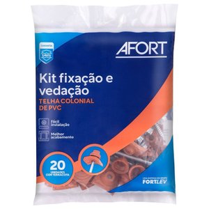 Kit Vedação Fixação Colonial de PVC Afort