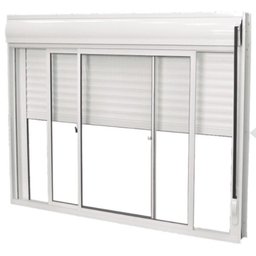Janela C/persiana Integrada Alumínio Branco 2fls Móveis - 100x120 - 2