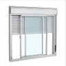 Janela C/persiana Integrada Alumínio Branco 2fls Móveis - 100x120 - 1