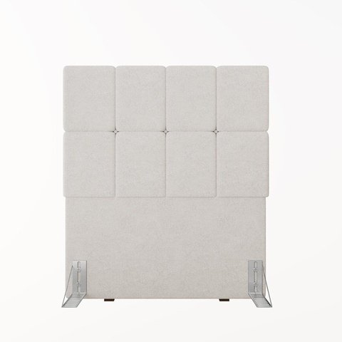 Cabeceira Solteiro 102cm Boucle Estofada Design Moderno para Quarto Linea
