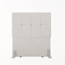 Ver imagem 1 de Cabeceira Solteiro 102cm Boucle Estofada Design Moderno para Quarto Linea