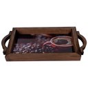 Ver imagem 2 de Bandeja em Madeira Suporte Bebidas e Café Decorativa - Coffe Red