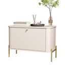 Ver imagem 2 de Mesa de Cabeceira Bancroft Off White Dourado