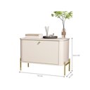 Ver imagem 4 de Mesa de Cabeceira Bancroft Off White Dourado