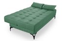 Ver imagem 5 de Sofá Cama Solteiro Nevada Reclinavel Revestimento Linho Pes em Ferro: Verde