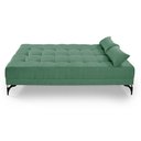 Ver imagem 6 de Sofá Cama Solteiro Nevada Reclinavel Revestimento Linho Pes em Ferro: Verde