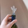 Tampa para Fechar Garrafa de Vinhos Espumante Rolha 8x2cm Pvc Cactus Transparente - 4