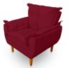 Kit 2 Poltrona Opala Premium para Sala e Quarto Suede Vermelho- Lh Decor Los Hermanos Decor Kit Polt - 4